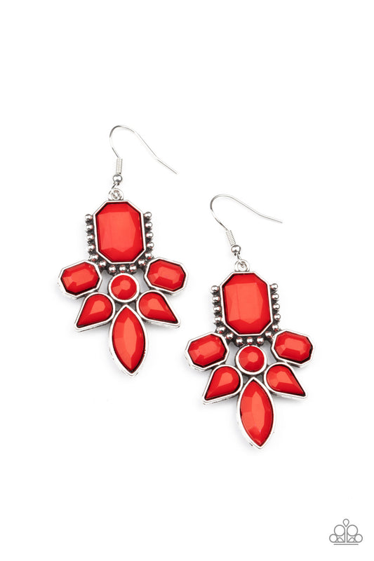 Paparazzi Accessories: Vacay Vixen - Red Earring