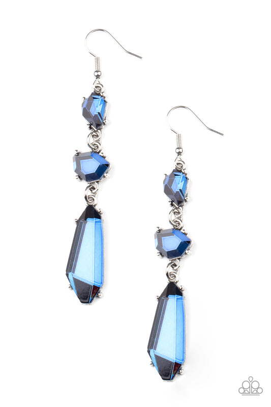 Paparazzi Accessories: Sophisticated Smolder - Blue Earring