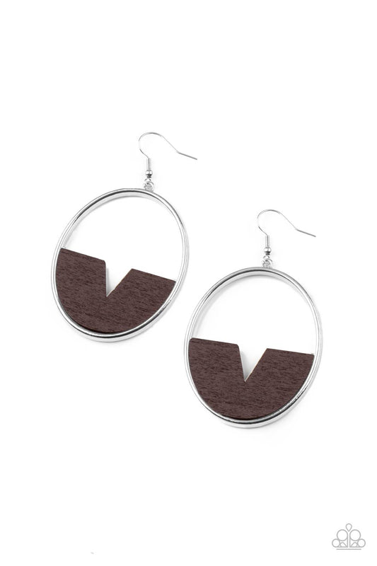 Paparazzi Accessories: Island Breeze - Brown Earring
