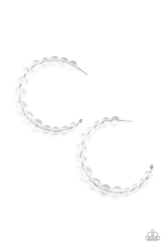 Paparazzi Accessories: In The Clear - White Earring