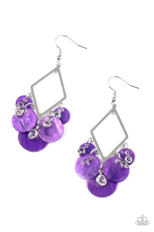 Paparazzi Accessories: Pomp And Circumstance - Purple Earring