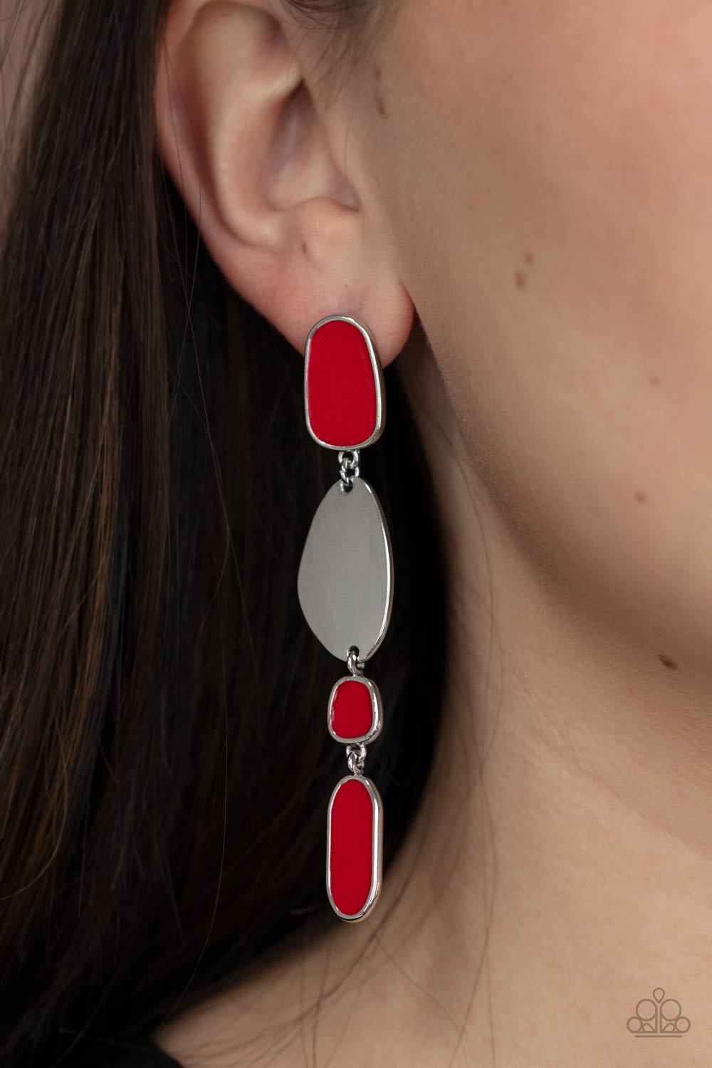 Paparazzi Accessories: Deco By Design - Red Earring