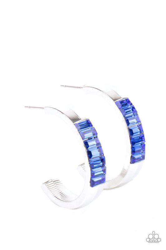 Paparazzi Accessories: Bursting With Brilliance - Blue Earring