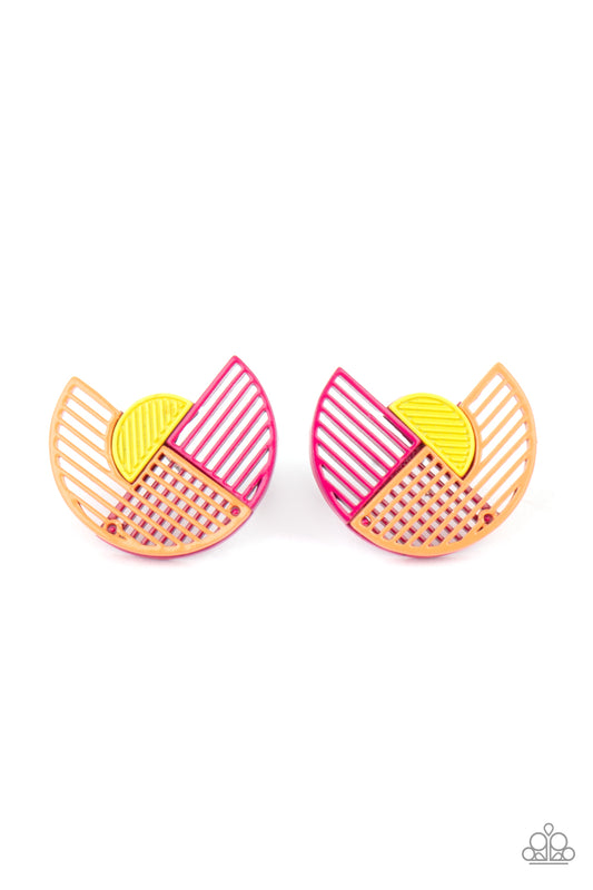 Paparazzi Accessories: Its Just an Expression - Pink Earring
