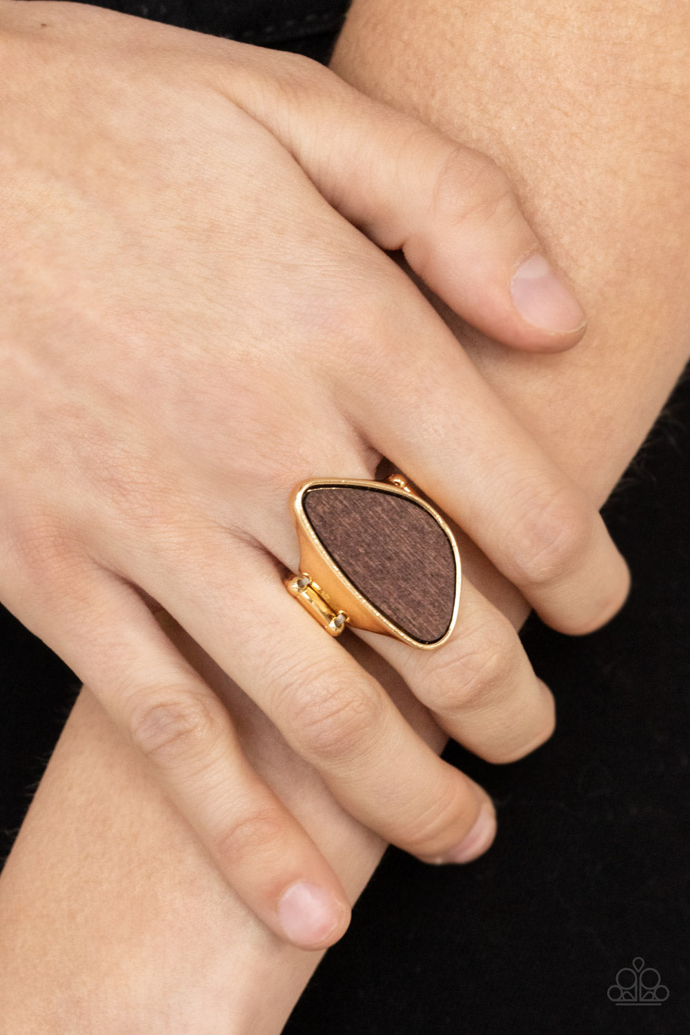 Paparazzi Accessories: Perfectly Petrified - Gold Ring