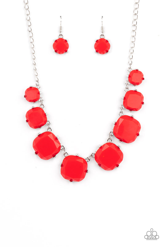 Paparazzi Accessories: Prismatic Prima Donna - Red Necklace