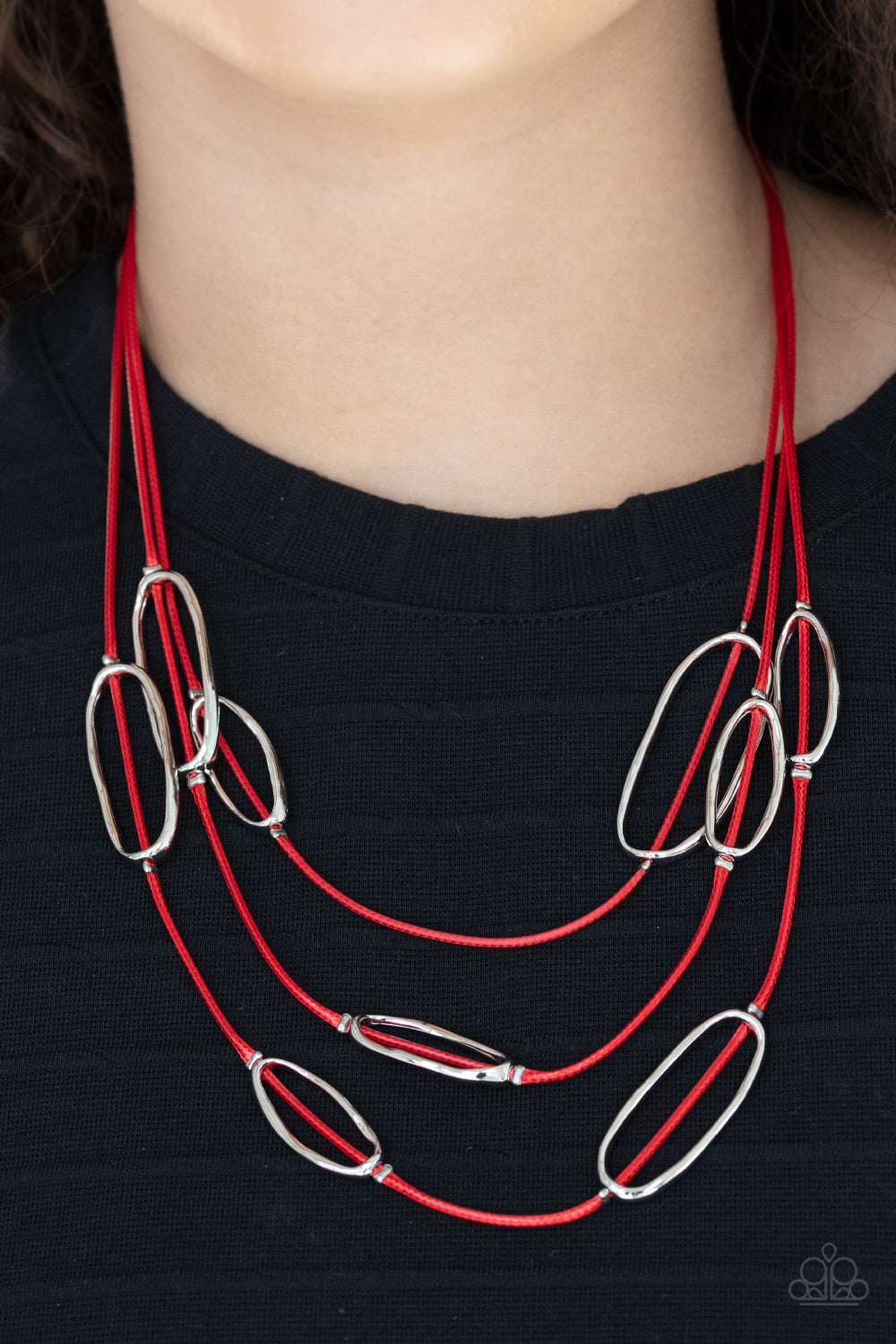 Paparazzi Accessories: Check Your CORD-inates - Red Necklace