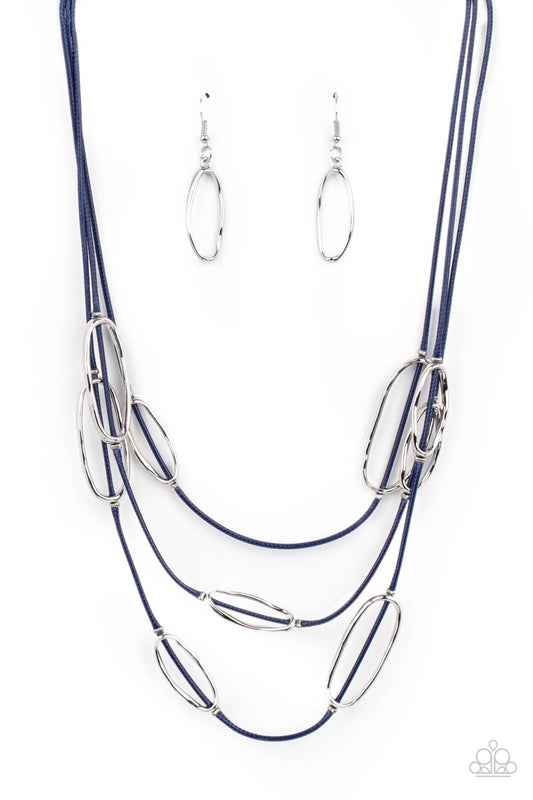 Paparazzi Accessories: Check Your CORD-inates - Blue Neckalce