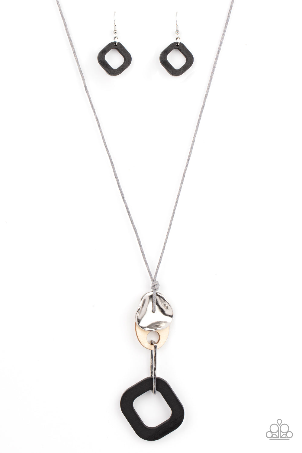 Paparazzi Accessories: Top Of The WOOD Chain - Black Necklace