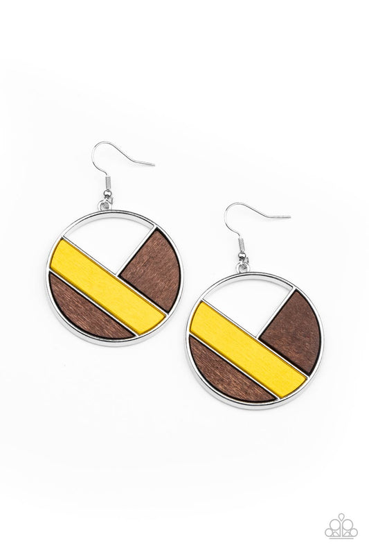 Paparazzi Accessories: Dont Be MODest - Yellow Earring