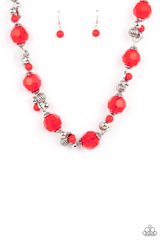 Paparazzi Accessories: Vidi Vici VACATION - Red Necklace