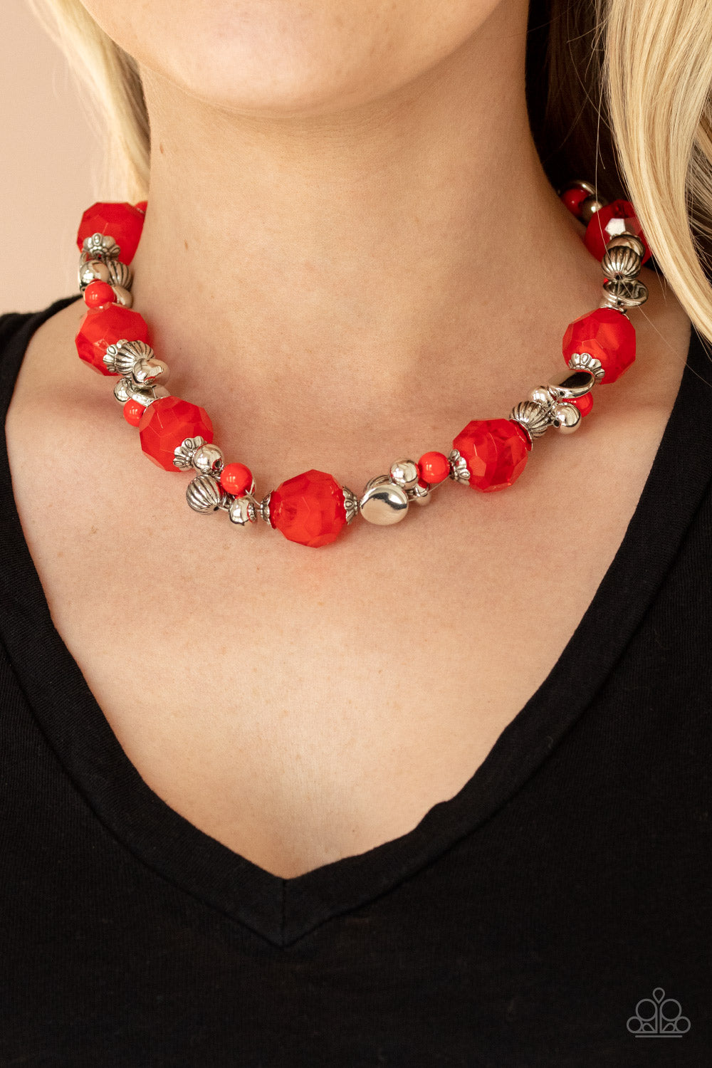 Paparazzi Accessories: Vidi Vici VACATION - Red Necklace