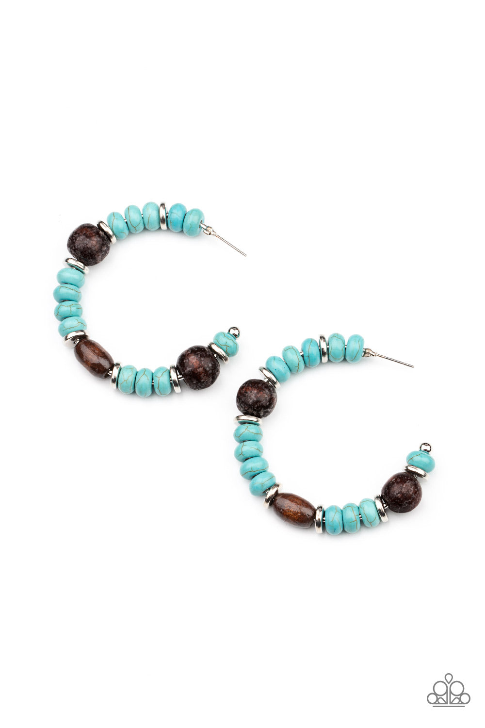Paparazzi Accessories: Definitely Down-To-Earth - Blue Earring