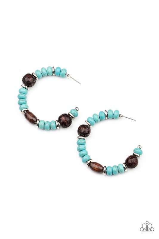 Paparazzi Accessories: Definitely Down-To-Earth - Blue Earring