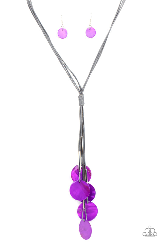 Paparazzi Accessories: Tidal Tassels - Purple Necklace