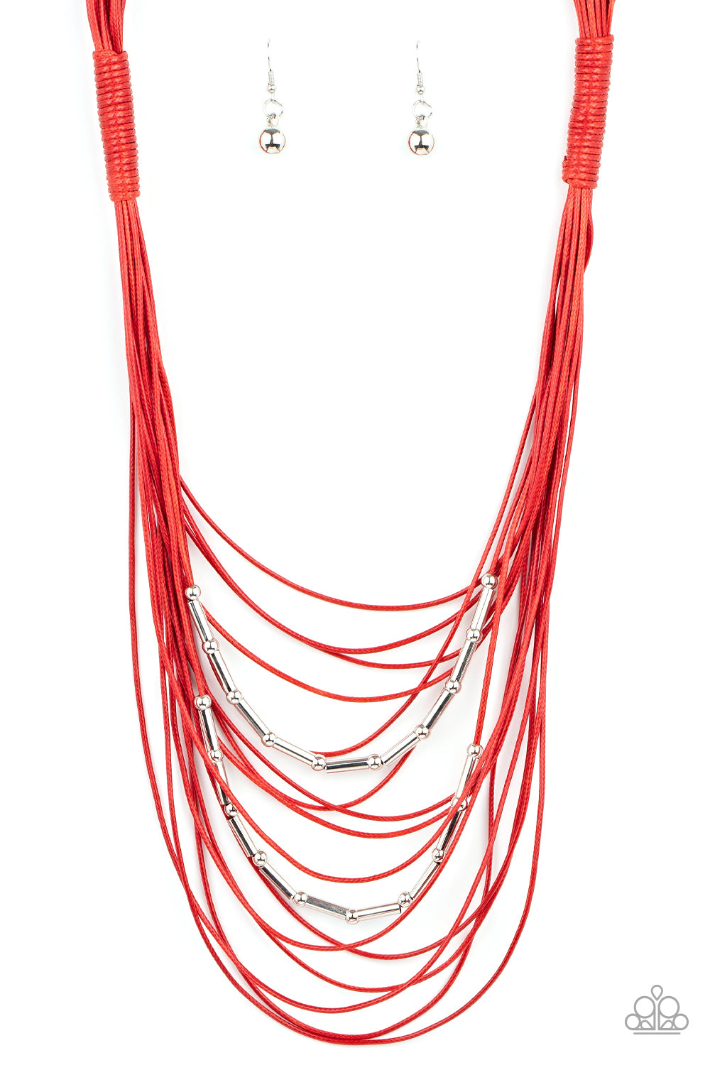Paparazzi Accessories: Nice CORD-ination - Red Necklace