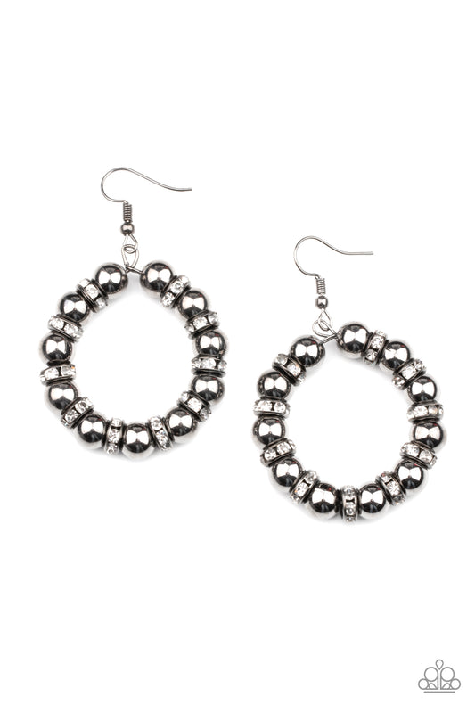Paparazzi Accessories: Cosmic Halo - Black Earring