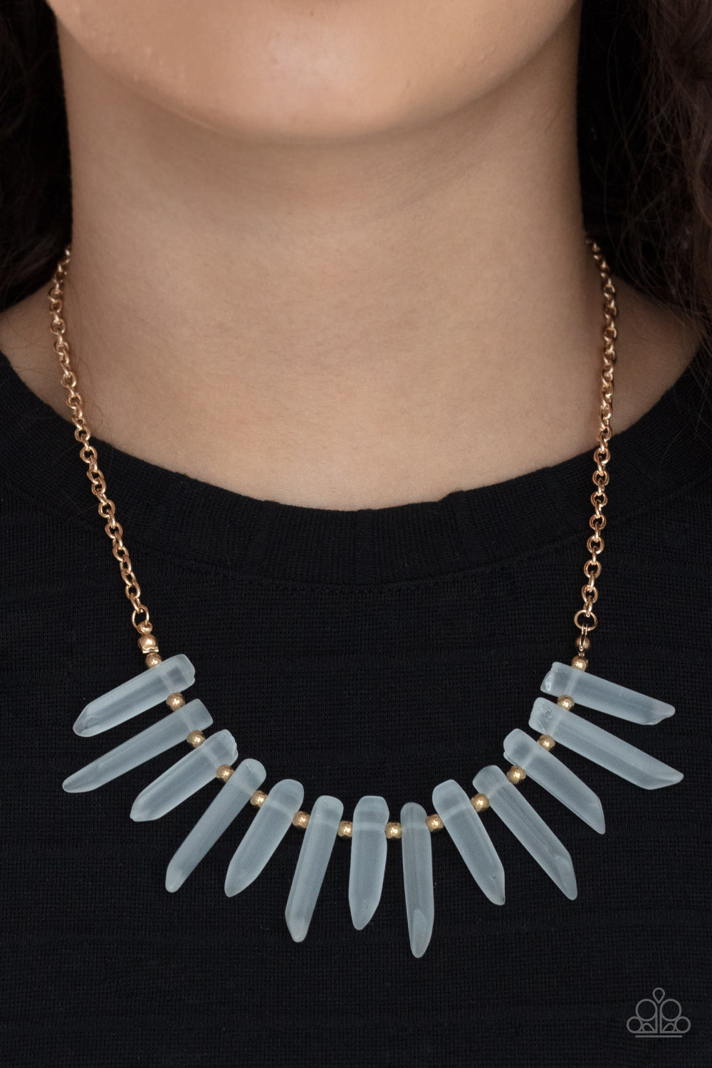 Paparazzi Accessories: Ice Age Intensity - Gold Necklace