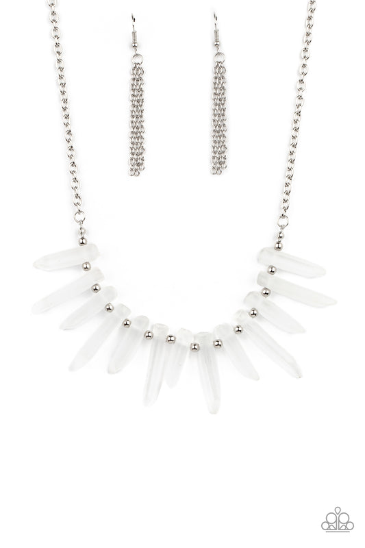 Paparazzi Accessories: Ice Age Intensity - White Necklace