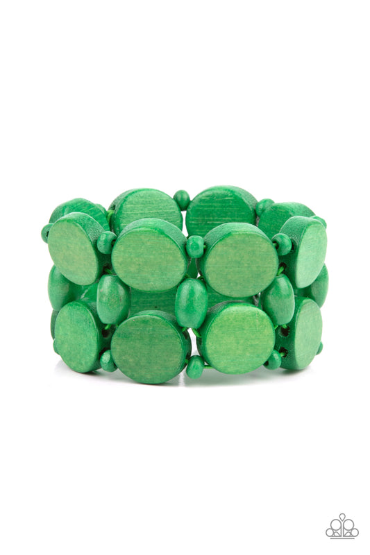 Paparazzi Accessories: Beach Bravado - Green Bracelet