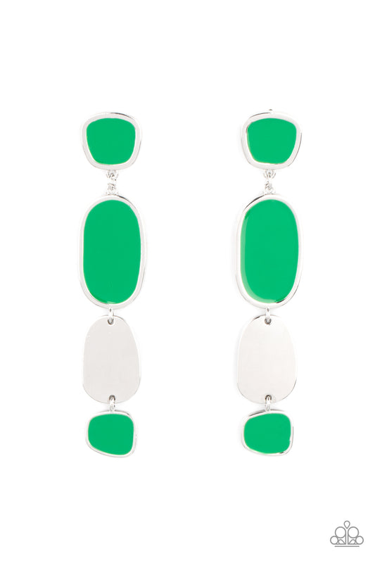 Paparazzi Accessories: All Out Allure - Green Earring