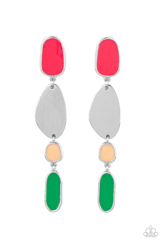 Paparazzi Accessories Deco By Design - Multi Post Earring