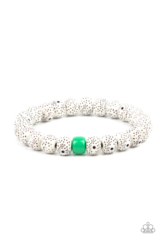 Paparazzi Accessories: ZEN Second Rule - Green Bracelet