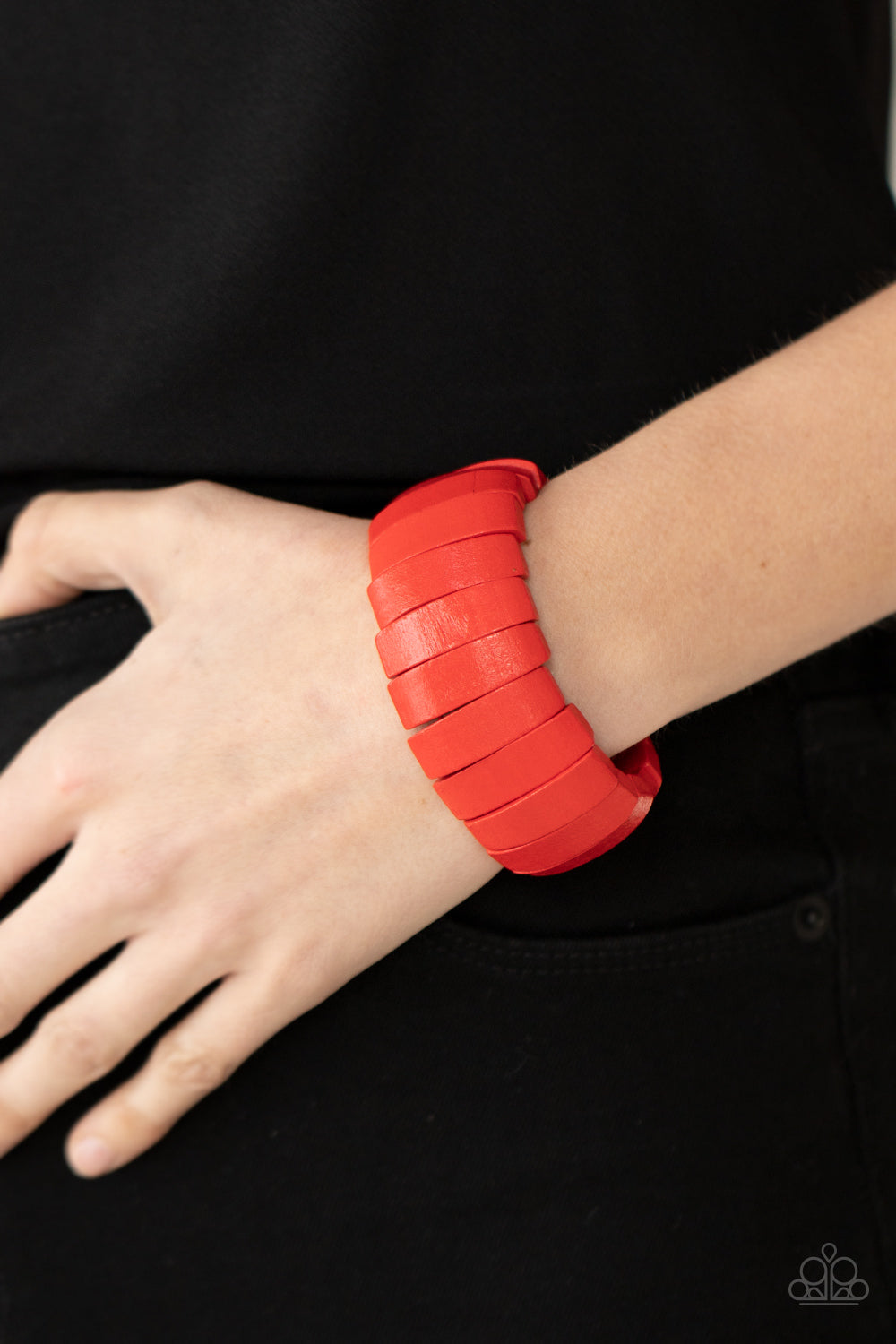 Paparazzi Accessories: Raise The BARBADOS - Red Bracelet