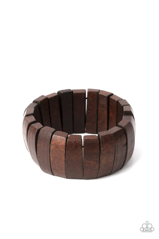 Paparazzi Accessories: Raise The BARBADOS - Brown Bracelet