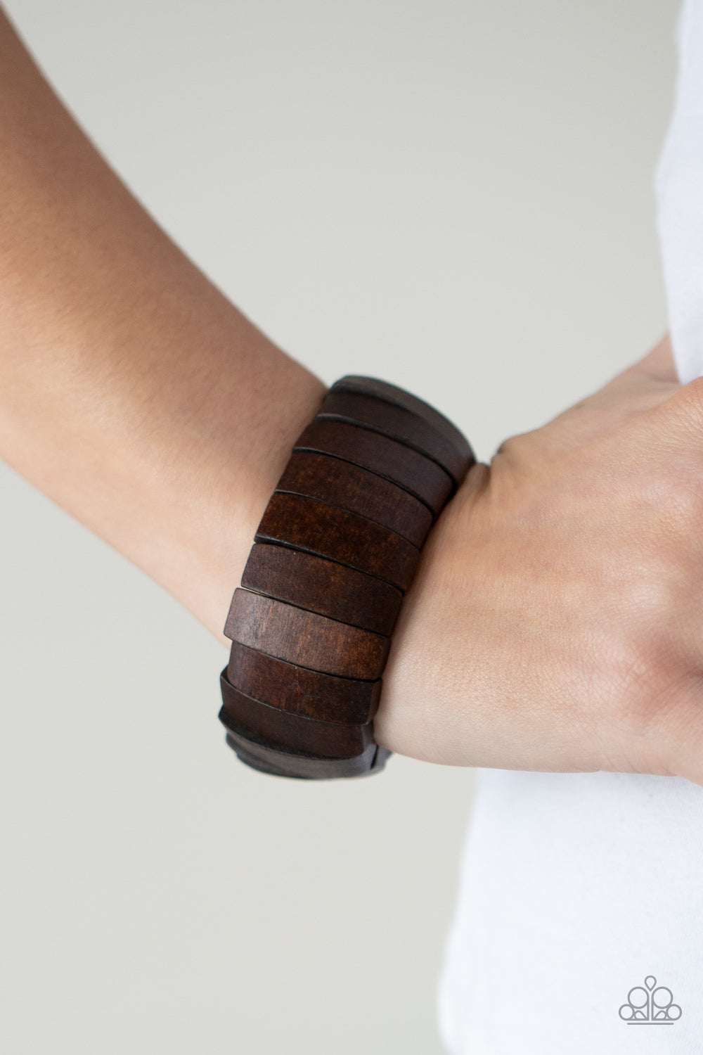 Paparazzi Accessories: Raise The BARBADOS - Brown Bracelet