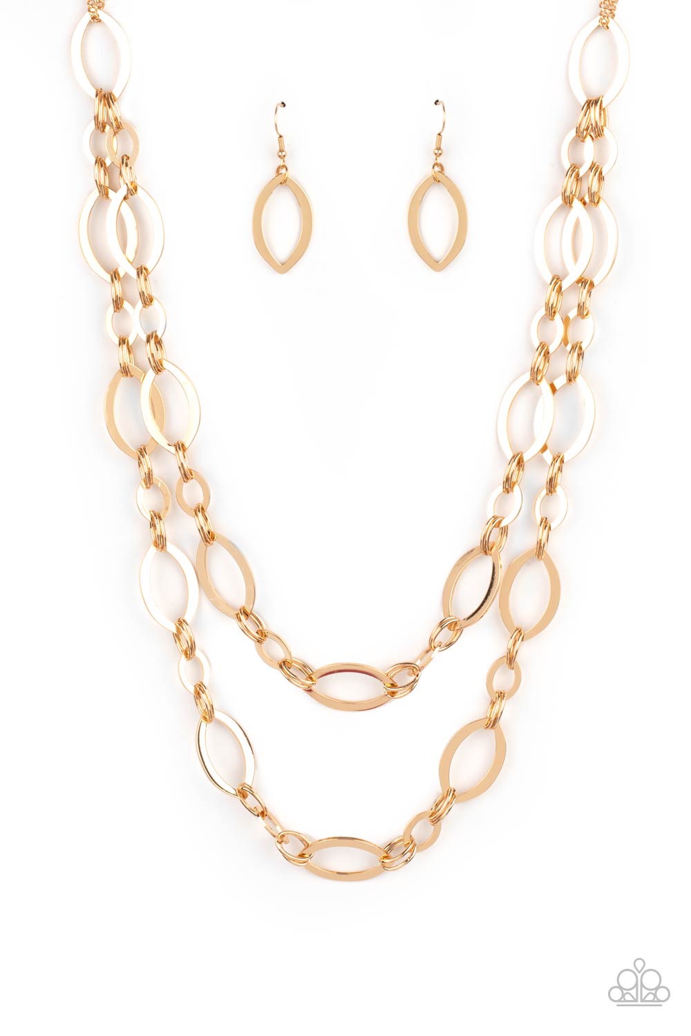 Paparazzi Accessories: The OVAL-achiever - Gold Necklace