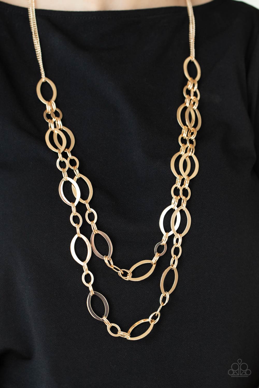 Paparazzi Accessories: The OVAL-achiever - Gold Necklace