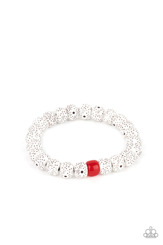 Paparazzi Accessories: ZEN Second Rule - Red Urban Bracelet