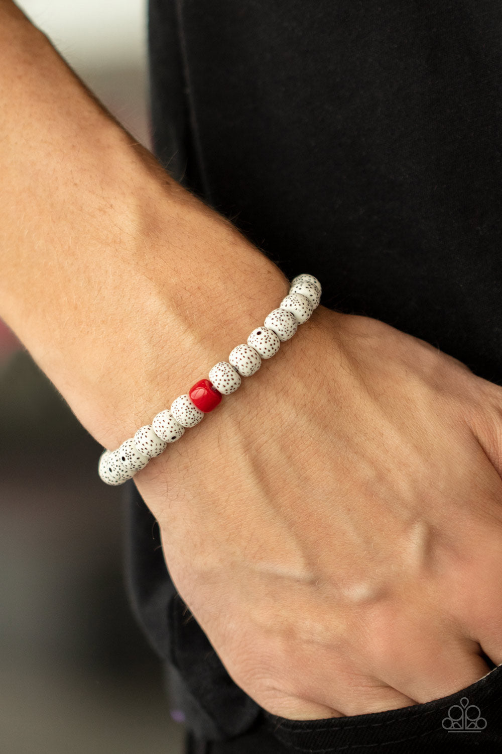Paparazzi Accessories: ZEN Second Rule - Red Urban Bracelet