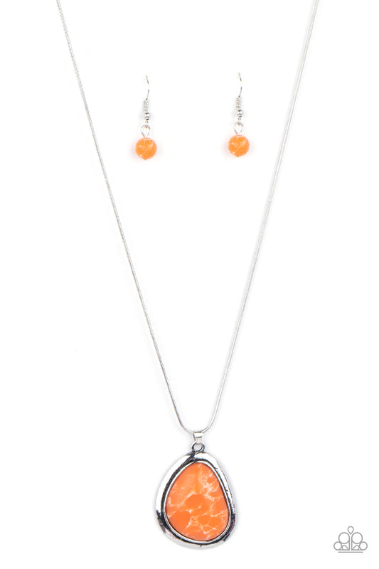 Paparazzi Accessories: Canyon Oasis - Orange Necklace