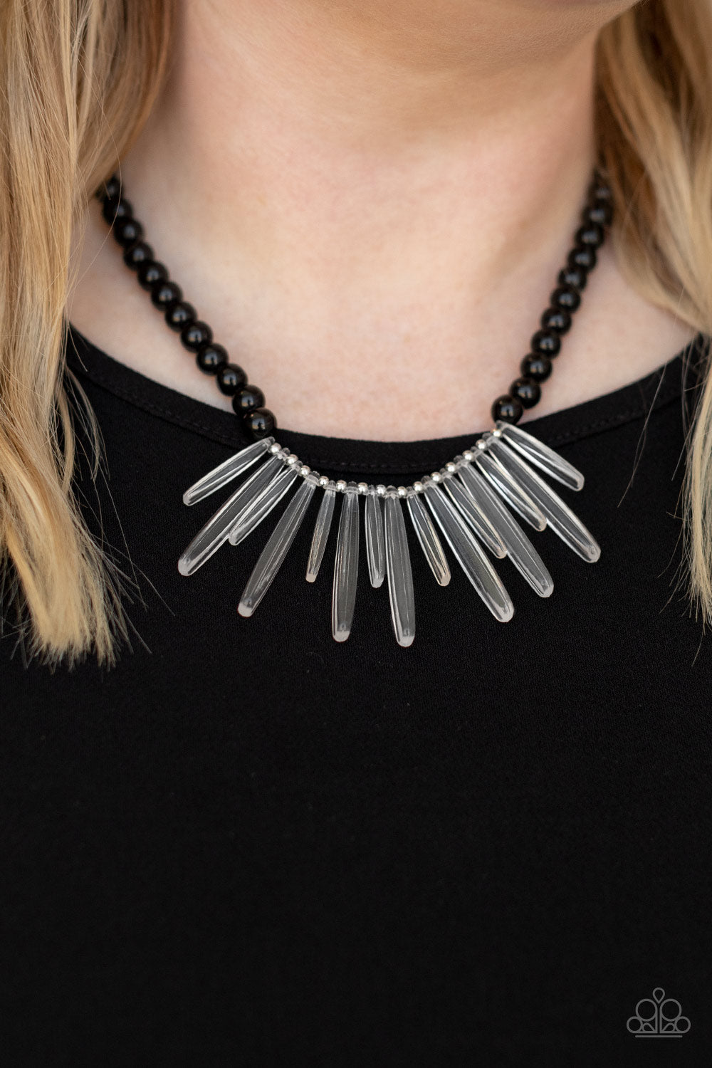 Paparazzi Accessories: Icy Intimidation - Black Necklace
