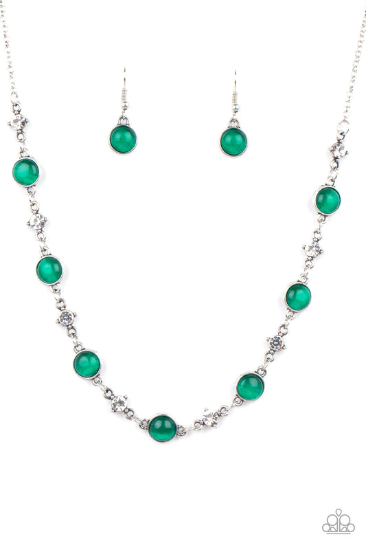 Paparazzi Accessories: Inner Illumination - Green Necklace