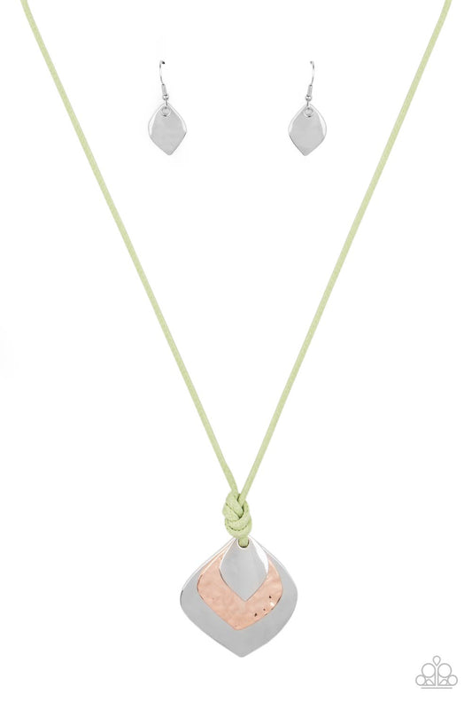 Paparazzi Accessories: Face The ARTIFACTS - Green Necklace