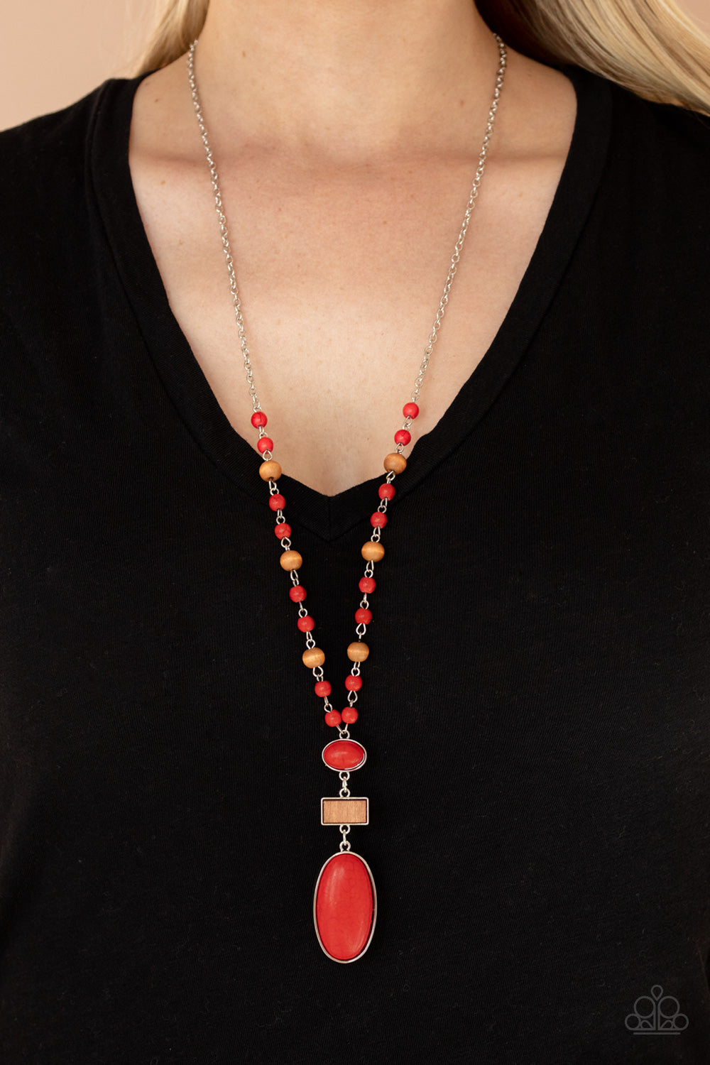 Paparazzi Accessories: Naturally Essential - Red Necklace