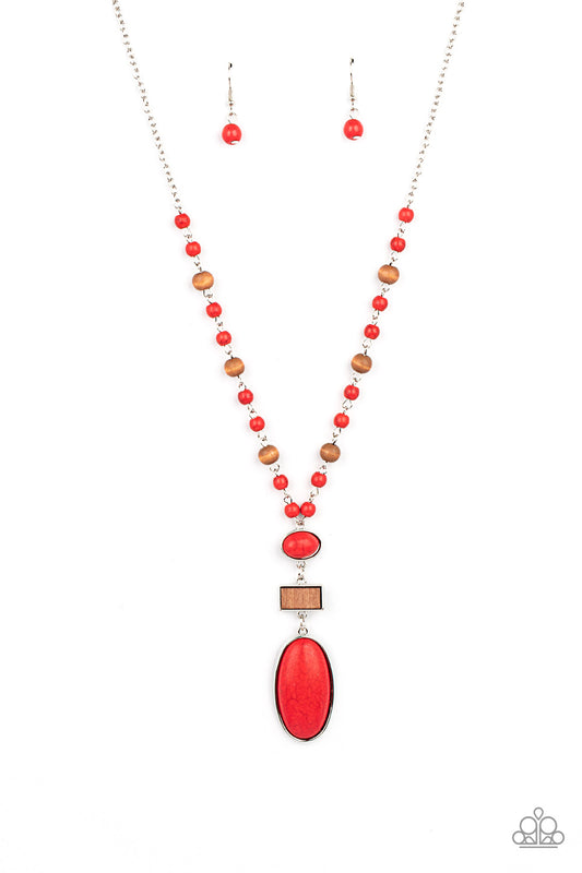 Paparazzi Accessories: Naturally Essential - Red Necklace