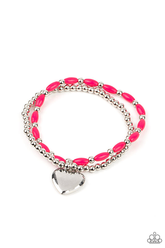 Paparazzi Accessories: Candy Gram - Pink Bracelet