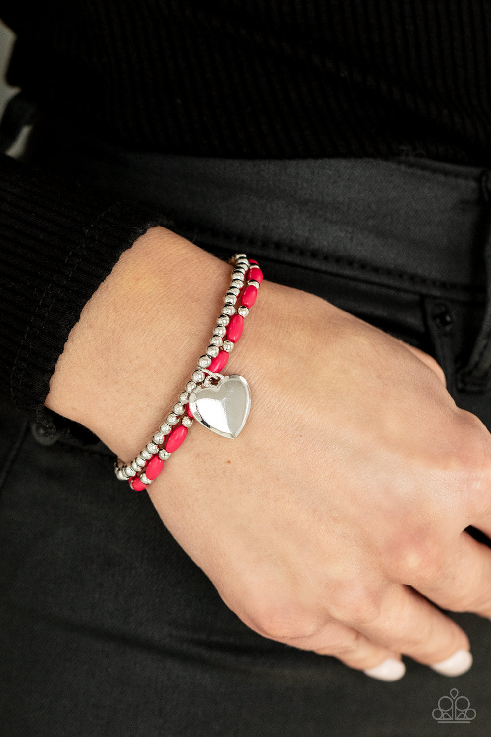 Paparazzi Accessories: Candy Gram - Pink Bracelet