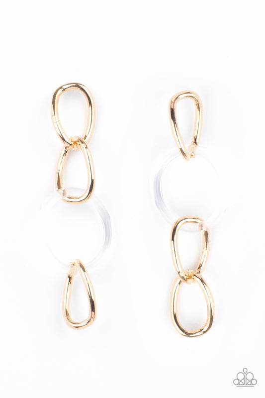 Paparazzi Accessories: Talk In Circles - Gold Earring