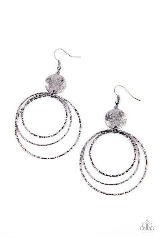Paparazzi Accessories: Universal Rehearsal - Black Earring