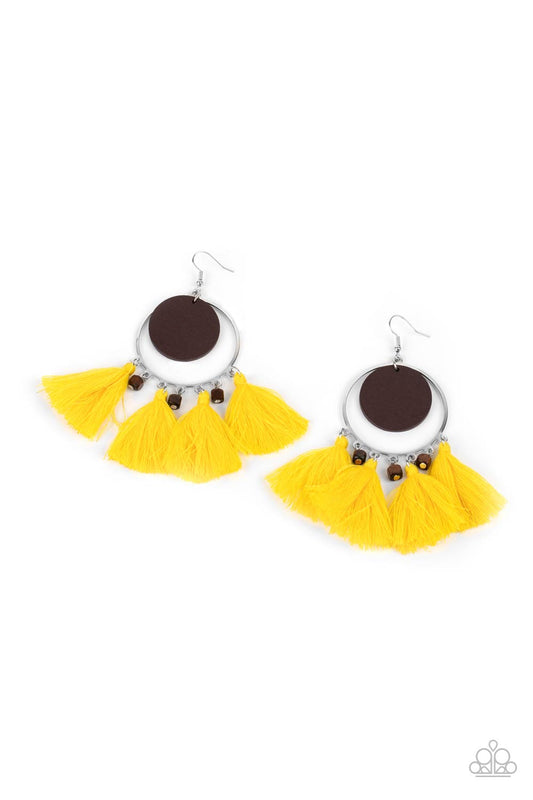 Paparazzi Accessories: Yacht Bait - Yellow Earring