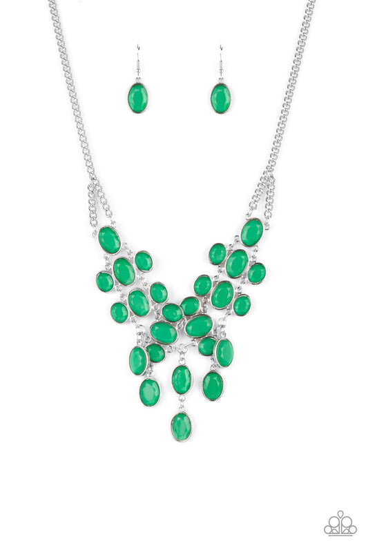 Paparazzi Accessories: Serene Gleam - Green Necklace