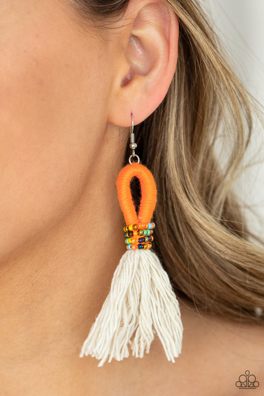 Paparazzi Accessories: The Dustup - Orange Earring