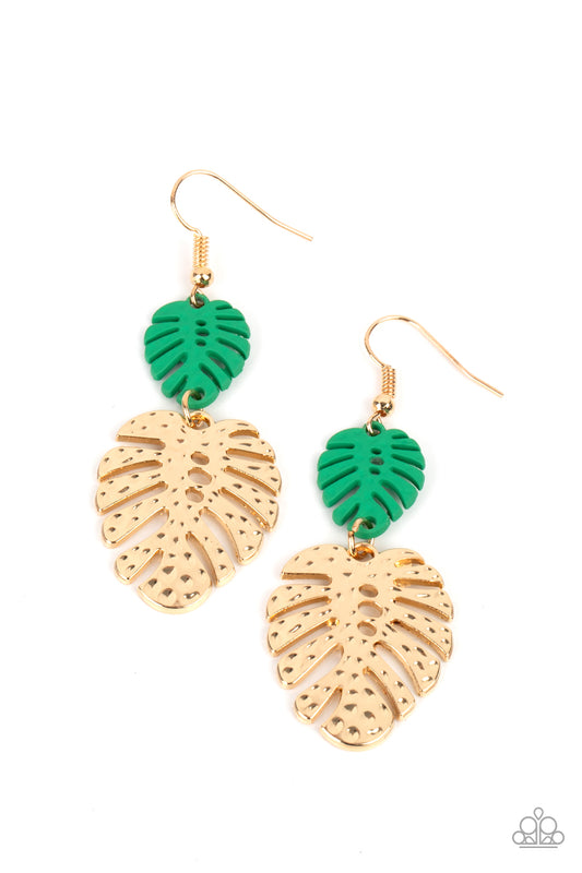 Paparazzi Accessories: Palm Tree Cabana - Green Earring