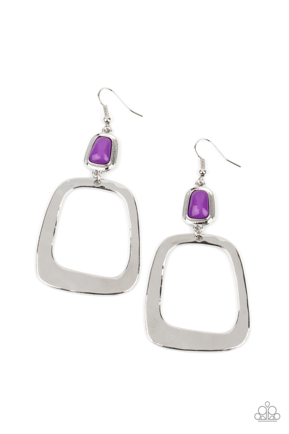 Paparazzi Accessories: Material Girl Mod - Purple Earring