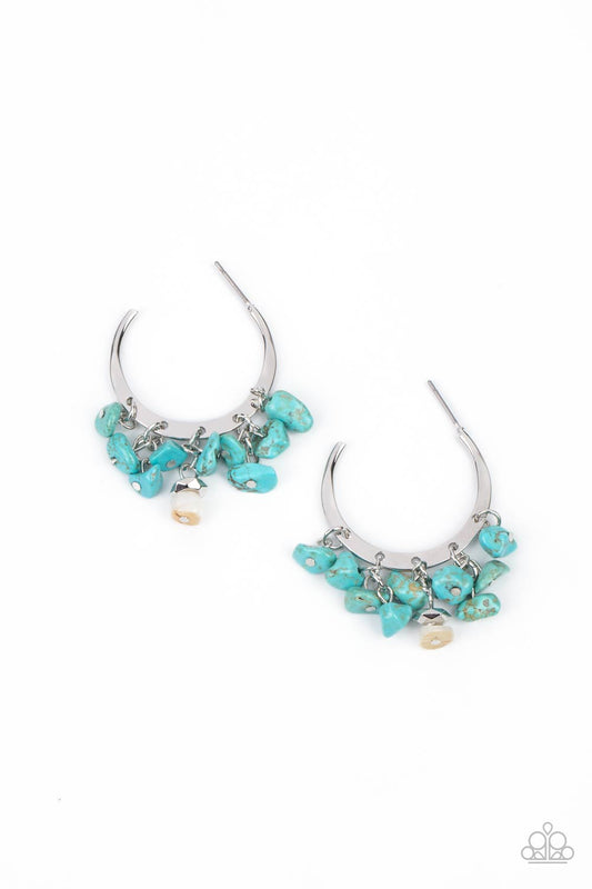 Paparazzi Accessories: Gorgeously Grounding - Blue Earring